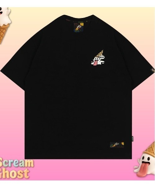 tシャツ A'GEM/9 × .kom 「GRAF＆WU/グラフアンドユー」アイスゴーストTシャツ レディース メンズ GRAF＆WU tシャツ A'GEM/9 × .kom「GRAF＆WU/グラフアンドウー