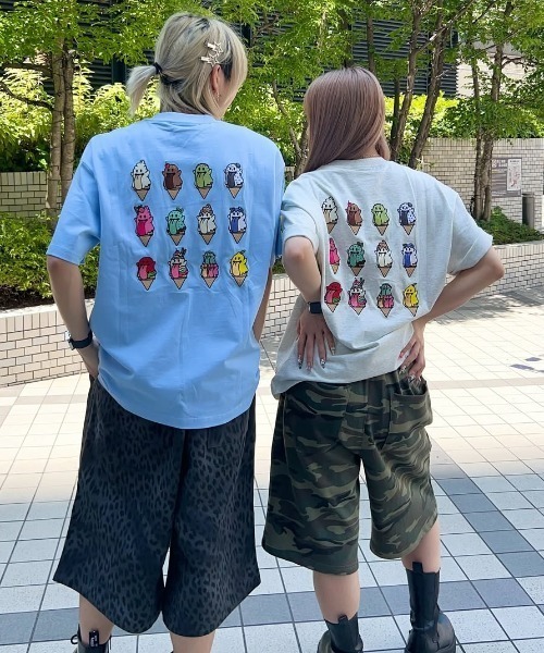 tシャツ A'GEM/9 × .kom 「GRAF＆WU/グラフアンドユー」アイスゴーストTシャツ レディース メンズ A'GEM/9 × .kom 『GRAF&WU/グラフアンドユー』アイスゴーストT
