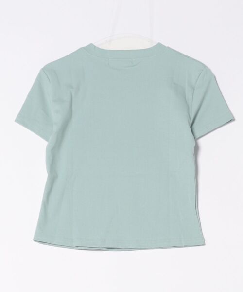MEMECLE(メメクル)の「【 MEMECLE / メメクル 】クロップド コットンレタリング半袖Tシャツ(Tシャツ/カットソー・レディース・ライトブルー・S/M/L)」の5枚目の写真