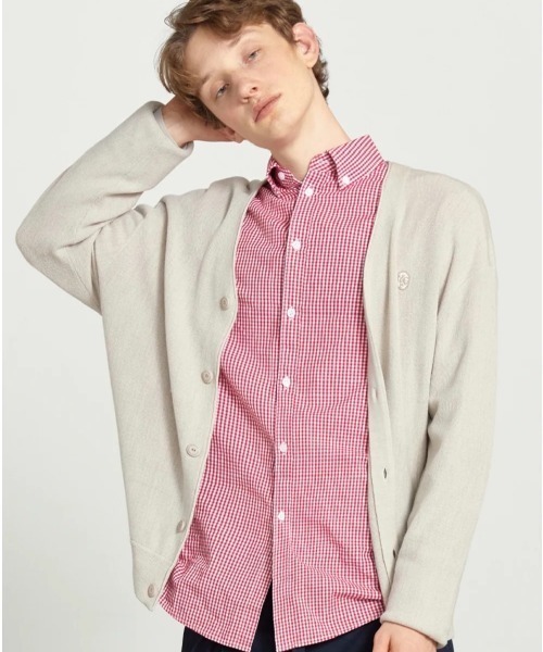 MARITHE + FRANCOIS GIRBAUD(マリテフランソワジルボー)の「V NECK MERINO WOOL CARDIGAN(カーディガン/ボレロ・レディース・ミント/オートミール/ネイビー/ブラック・LARGE/SMALL/MEDIUM)」の1枚目の写真