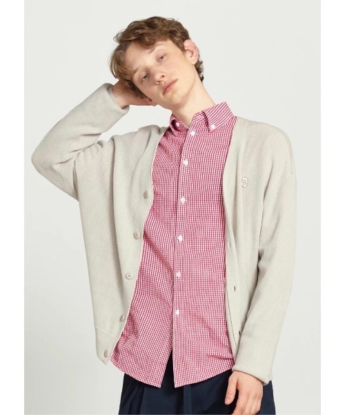 MARITHE + FRANCOIS GIRBAUD(マリテフランソワジルボー)の「V NECK MERINO WOOL CARDIGAN(カーディガン/ボレロ・レディース・ミント/オートミール/ネイビー/ブラック・LARGE/SMALL/MEDIUM)」の5枚目の写真