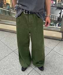 デニムパンツ（グリーン・カーキ/緑色系）ファッション通販