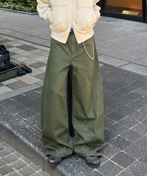 パンツ satsuma セール】ZOZOMARKET by みずきち-カーブデザインデニム（デニム