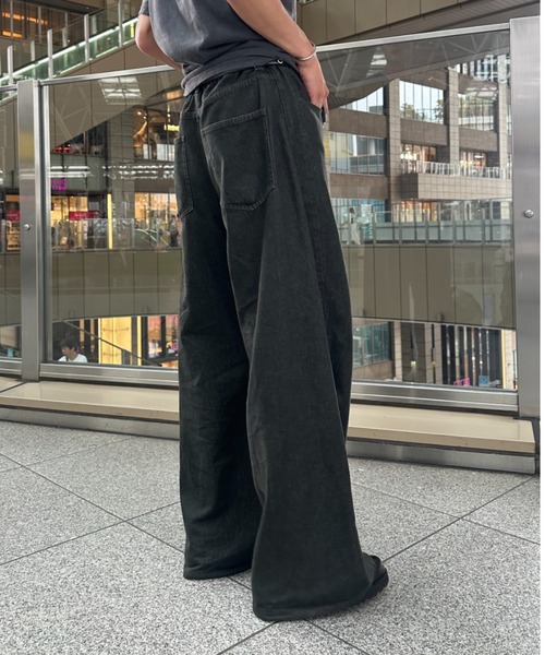 ZOZOMARKET（ゾゾマーケット）の「ZOZOMARKET by みずきち-カーブデザインデニム（デニムパンツ・メンズ・グレー/ブラウン/ダークブラック/ブルー/グリーン/ブラック・マルチサイズ）」の9枚目の写真