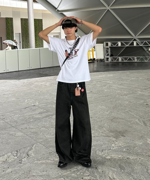 ひろき@gw売り切り値下げ　 セール】ZOZOMARKET by みずきち-カーブデザインデニム（デニム