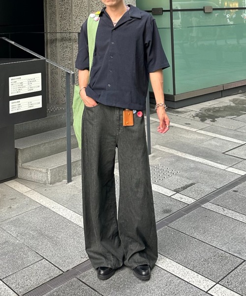 ZOZOMARKET（ゾゾマーケット）の「ZOZOMARKET by みずきち-カーブデザインデニム（デニムパンツ・メンズ・グレー/ブラウン/ダークブラック/ブルー/グリーン/ブラック・マルチサイズ）」の12枚目の写真