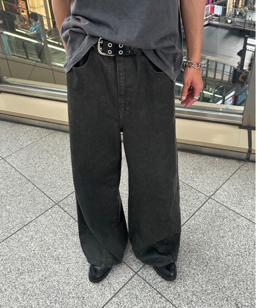 マチャット デニムパンツ ウエストタックデニム（ブラック） | MACHATT ONLINE STORE