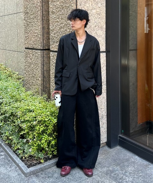 ZOZOMARKET（ゾゾマーケット）の「ZOZOMARKET by みずきち-カーブデザインデニム（デニムパンツ・メンズ・グレー/ブラウン/ダークブラック/ブルー/グリーン/ブラック・マルチサイズ）」の19枚目の写真