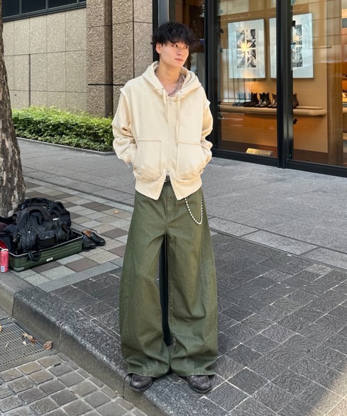 ZOZOMARKET（ゾゾマーケット）の「ZOZOMARKET by みずきち-カーブデザインデニム（デニムパンツ・メンズ・グレー/ブラウン/ダークブラック/ブルー/グリーン/ブラック・マルチサイズ）」の18枚目の写真