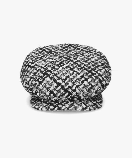 Chapeau d' O（シャポードオー）の「Chapeau d' O  Fancy Tweed Hunting / シャポードオー（ハンチング/ベレー帽・レディース・ベージュ/グレー/ホワイト・M/57.5cm）」の12枚目の写真