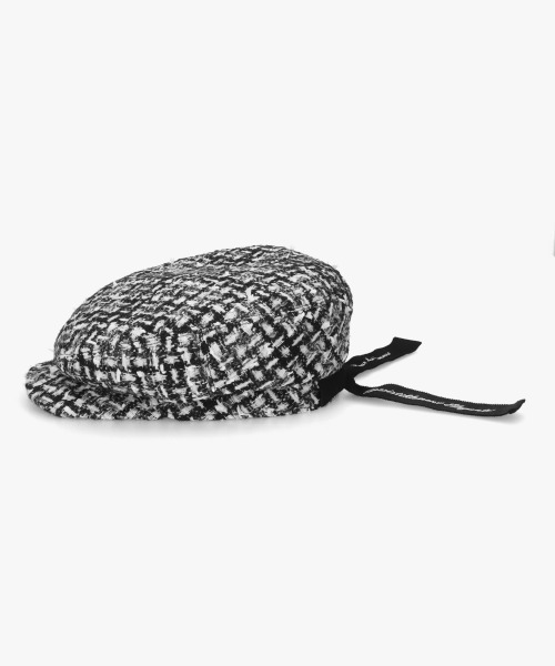 Chapeau d' O（シャポードオー）の「Chapeau d' O  Fancy Tweed Hunting / シャポードオー（ハンチング/ベレー帽・レディース・ベージュ/グレー/ホワイト・M/57.5cm）」の13枚目の写真