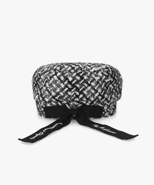 Chapeau d' O（シャポードオー）の「Chapeau d' O  Fancy Tweed Hunting / シャポードオー（ハンチング/ベレー帽・レディース・ベージュ/グレー/ホワイト・M/57.5cm）」の14枚目の写真