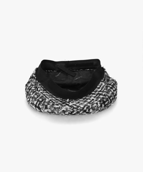 Chapeau d' O（シャポードオー）の「Chapeau d' O  Fancy Tweed Hunting / シャポードオー（ハンチング/ベレー帽・レディース・ベージュ/グレー/ホワイト・M/57.5cm）」の17枚目の写真