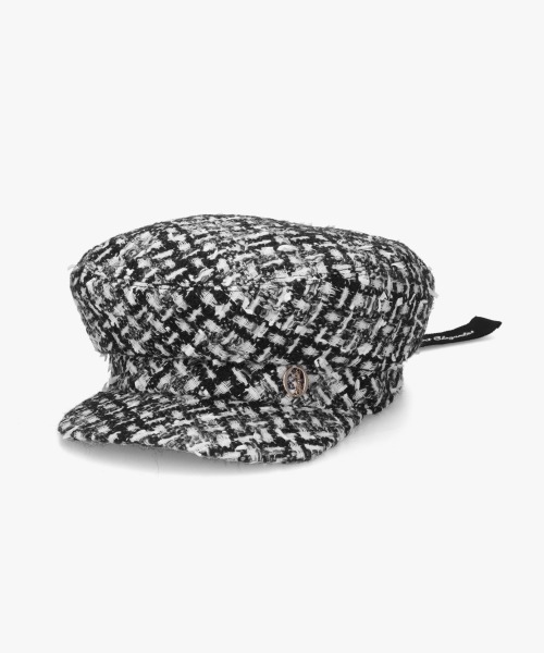 Chapeau d' O（シャポードオー）の「Chapeau d' O  Fancy Tweed Hunting / シャポードオー（ハンチング/ベレー帽・レディース・ベージュ/グレー/ホワイト・M/57.5cm）」の19枚目の写真