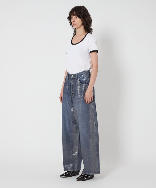 ＜ASTRAET＞コーティング BIG バルーンデニムパンツ UNISEX UNITED ARROWS｜<ASTRAET>コーティング BIG バルーンデニムパンツ