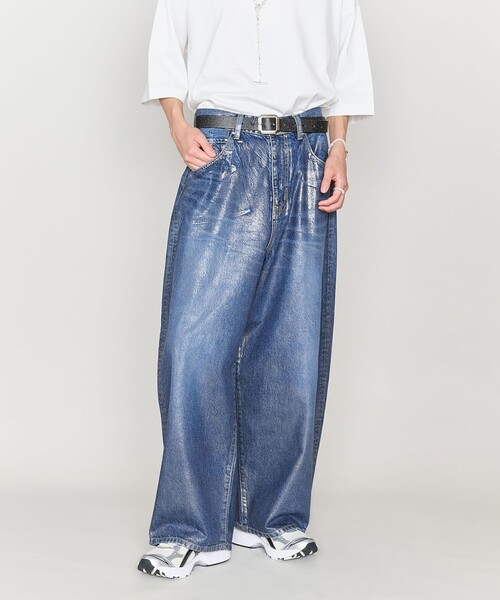 ASTRAET＞コーティング BIG バルーンデニムパンツ UNISEX（デニム