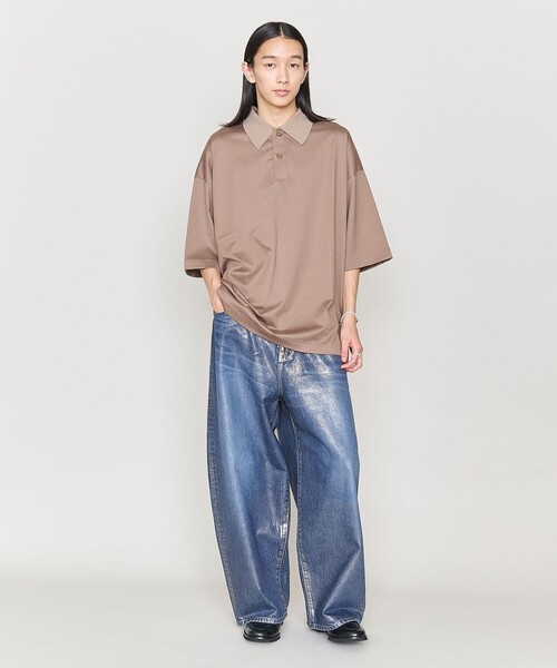 ASTRAET（アストラット）の「＜ASTRAET＞コーティング BIG バルーンデニムパンツ UNISEX（デニムパンツ・レディース・シルバー/ブラウン系・1/0/2/00）」の11枚目の写真