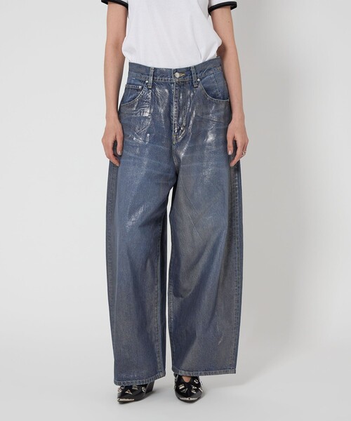 ASTRAET＞コーティング BIG バルーンデニムパンツ UNISEX（デニム