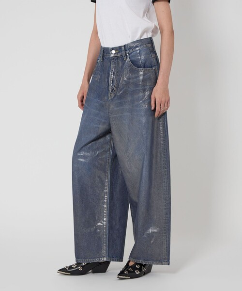 ASTRAET＞コーティング BIG バルーンデニムパンツ UNISEX（デニム