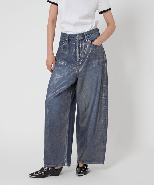 ASTRAET＞コーティング BIG バルーンデニムパンツ UNISEX（デニム