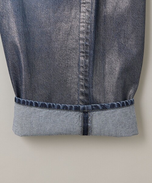 未使用　ASTRAET コーティングデニムパンツ　UNISEX M ASTRAET＞コーティング BIG バルーンデニムパンツ UNISEX（デニム