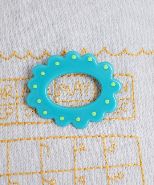 Emago(イマゴ)の「EMAGO カレンダー刺繍T(Tシャツ/カットソー・レディース・ライトグレー/ホワイト/ブラック・FREE)」の14枚目の写真