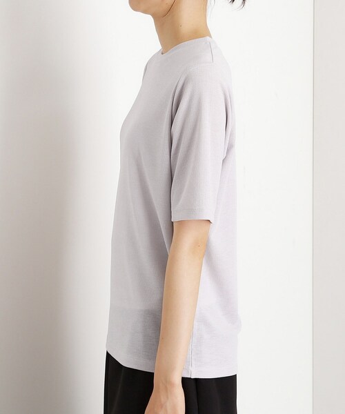 THE SHOP TK (ザ ショップ ティーケー )の「5分袖シアーTシャツ【二の腕カバー/洗濯機OK】(Tシャツ/カットソー・レディース・オフホワイト/ブラック/ライトグレー/ボルドー・12/13)」の22枚目の写真