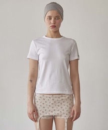 [SCULPTOR]ランチランジェリーTシャツ ホワイト オーバーサイズロンT ロングtシャツ レディース[品番