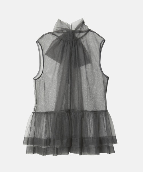 ソフトチュールボウタイトップ / Soft Tulle Bow Tie Top