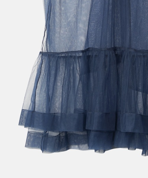 セール】ソフトチュールボウタイトップ / Soft Tulle Bow Tie Top