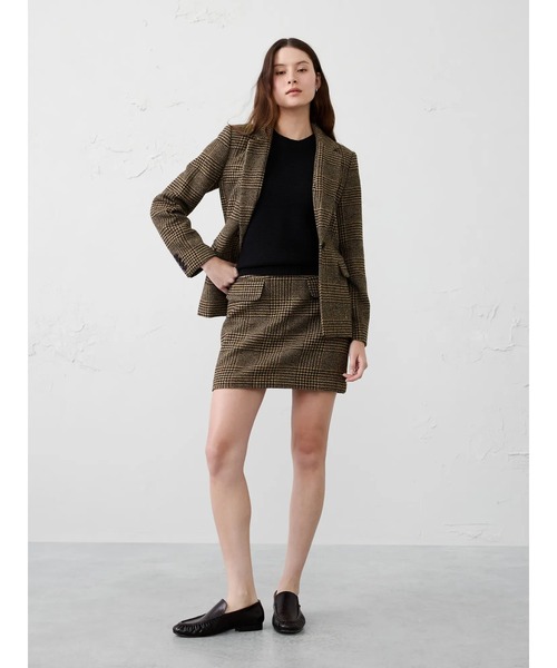 BANANA REPUBLIC FACTORY STORE チェック柄 テーラードジャケット