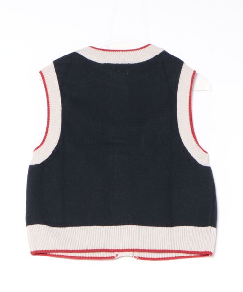 BOBO CHOSES(ボボショーズ)の「Flower knitted vest(ニット/セーター・レディース・ネイビー・XS/S/M/L/XL)」の6枚目の写真