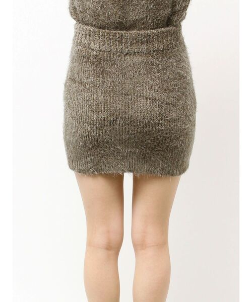 GYDA（ジェイダ）の「シャギーニットタイトミニスカートライクショートパンツ（スカート・レディース・チャコールグレー/アイボリー/ブラウン・FREE）」の19枚目の写真