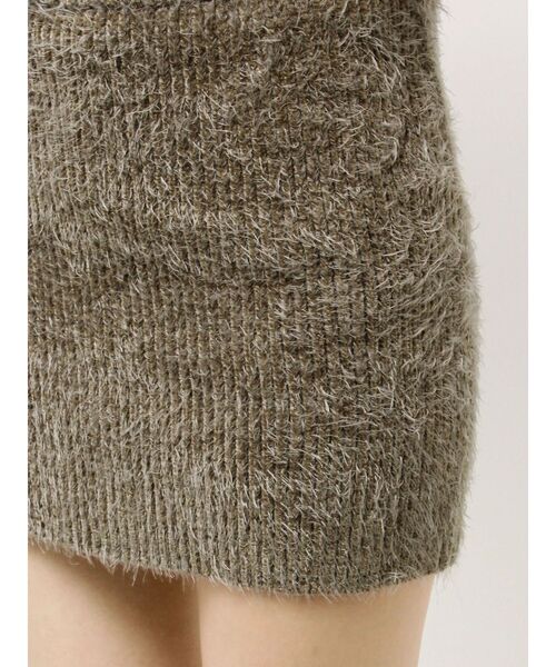 GYDA（ジェイダ）の「シャギーニットタイトミニスカートライクショートパンツ（スカート・レディース・チャコールグレー/アイボリー/ブラウン・FREE）」の21枚目の写真