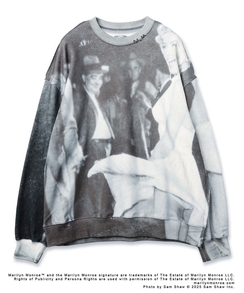 DISCOVERED（ディスカバード）の「MARILYN MONROE INKJET PRINT SWEAT（スウェット・メンズ・ブラック・1/3）」の4枚目の写真