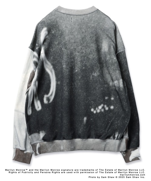 DISCOVERED（ディスカバード）の「MARILYN MONROE INKJET PRINT SWEAT（スウェット・メンズ・ブラック・1/3）」の5枚目の写真