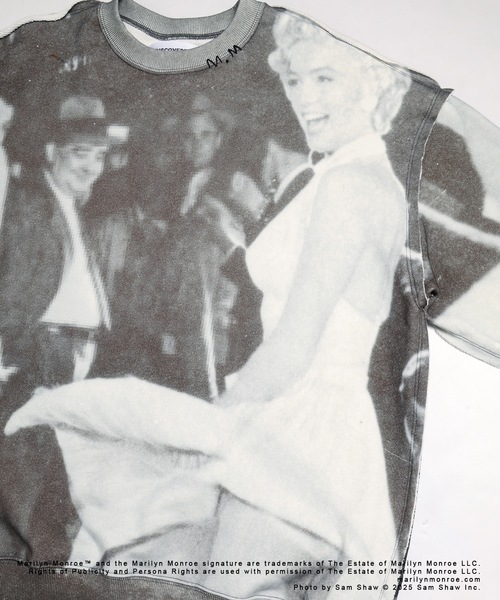 DISCOVERED（ディスカバード）の「MARILYN MONROE INKJET PRINT SWEAT（スウェット・メンズ・ブラック・1/3）」の6枚目の写真