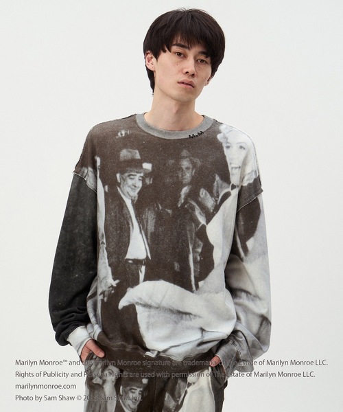 DISCOVERED（ディスカバード）の「MARILYN MONROE INKJET PRINT SWEAT（スウェット・メンズ・ブラック・1/3）」の9枚目の写真