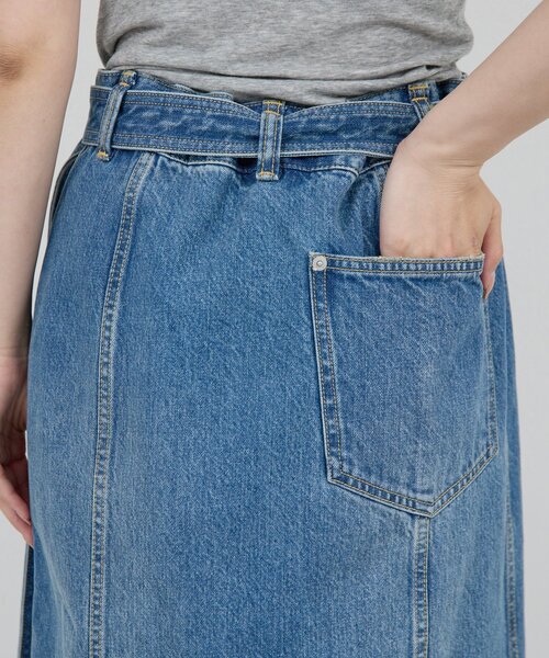 GALLARDAGALANTE（ガリャルダガランテ）の「【PEAS】スリットデニムスカート（スカート・レディース・ブルー・0/1）」の12枚目の写真