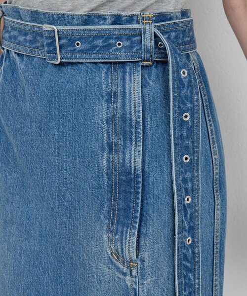 GALLARDAGALANTE（ガリャルダガランテ）の「【PEAS】スリットデニムスカート（スカート・レディース・ブルー・0/1）」の15枚目の写真