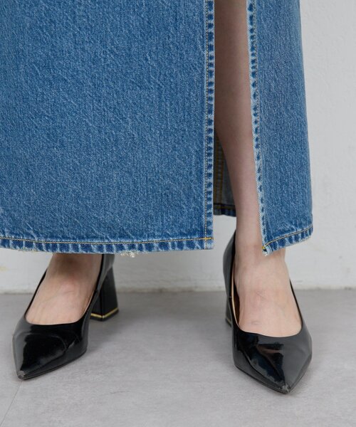 GALLARDAGALANTE（ガリャルダガランテ）の「【PEAS】スリットデニムスカート（スカート・レディース・ブルー・0/1）」の16枚目の写真