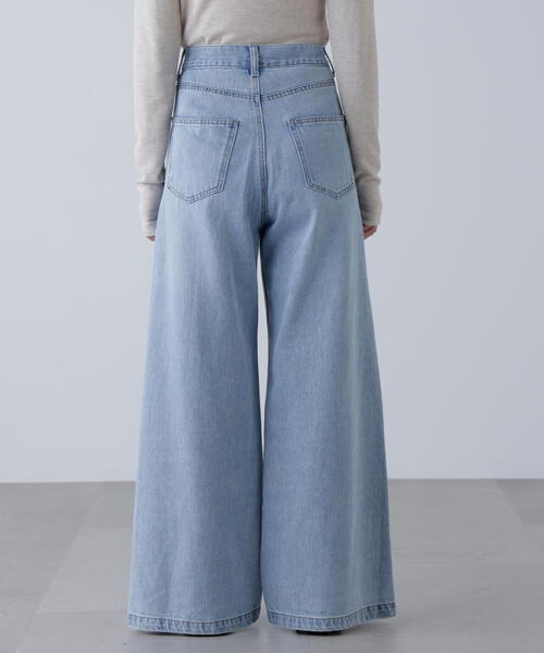 FREE'S MART（フリーズマート）の「【4サイズ展開XS-L】甘織ワイドデニムパンツ【低身長サイズ有】（デニムパンツ・レディース・ブルー・SMALL/MEDIUM/X-SMALL/LARGE）」の13枚目の写真