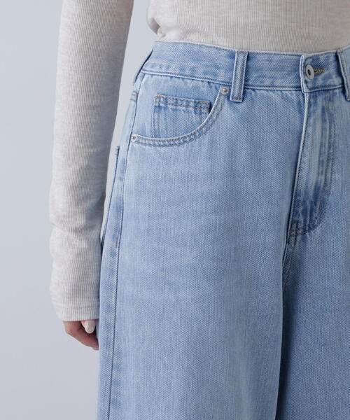FREE'S MART（フリーズマート）の「【4サイズ展開XS-L】甘織ワイドデニムパンツ【低身長サイズ有】（デニムパンツ・レディース・ブルー・SMALL/MEDIUM/X-SMALL/LARGE）」の18枚目の写真