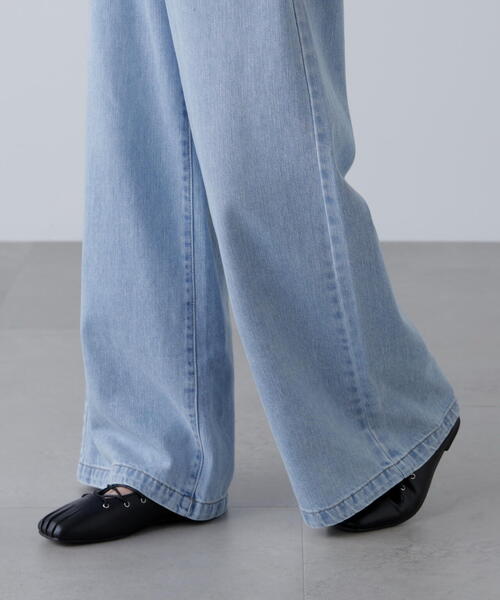 FREE'S MART（フリーズマート）の「【4サイズ展開XS-L】甘織ワイドデニムパンツ【低身長サイズ有】（デニムパンツ・レディース・ブルー・SMALL/MEDIUM/X-SMALL/LARGE）」の19枚目の写真