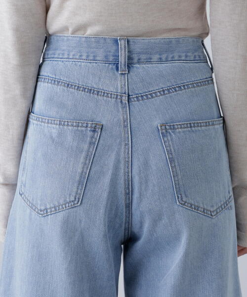 FREE'S MART（フリーズマート）の「【4サイズ展開XS-L】甘織ワイドデニムパンツ【低身長サイズ有】（デニムパンツ・レディース・ブルー・SMALL/MEDIUM/X-SMALL/LARGE）」の20枚目の写真