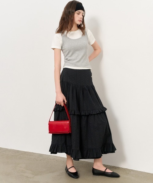 GENERAL IDEA（ジェネラルアイデア）の「GENERAL IDEA/ジェネラルアイディア pintuck crew neck half knit Tシャツ（Tシャツ/カットソー・レディース・グレー/ホワイト/グリーン・S/L/M）」の8枚目の写真