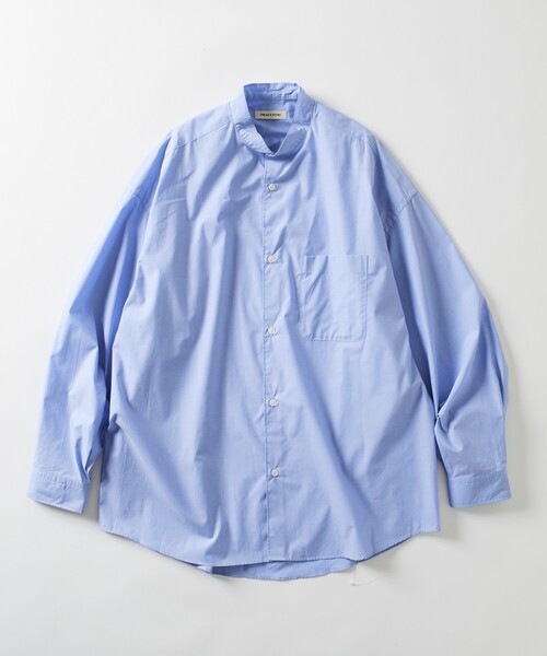 FREAK'S STORE（フリークスストア）の「限定展開 Relax Fit リラックスフィット バンドカラー シャツ（シャツ/ブラウス・メンズ・ベージュ/ブルー系その他/ホワイト/ライトグレー/ホワイト系その他/サックスブルー/ブラック/オリーブ/チャコールグレー・SMALL/MEDIUM/LARGE）」の8枚目の写真