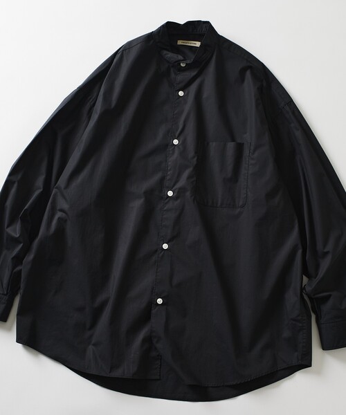 セール】限定展開 Relax Fit リラックスフィット バンドカラー シャツ