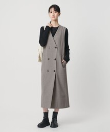 BEAUTY&YOUTH UNITED ARROWS（ビューティーアンドユースユナイテッドアローズ）の「ポリエステルブレンド ジレ&ジャンパースカート 2WAY（ジャンパースカート）」