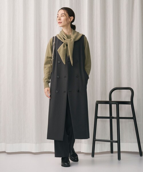 ポリエステルブレンド ジレ&ジャンパースカート 2WAY（ジャンパー